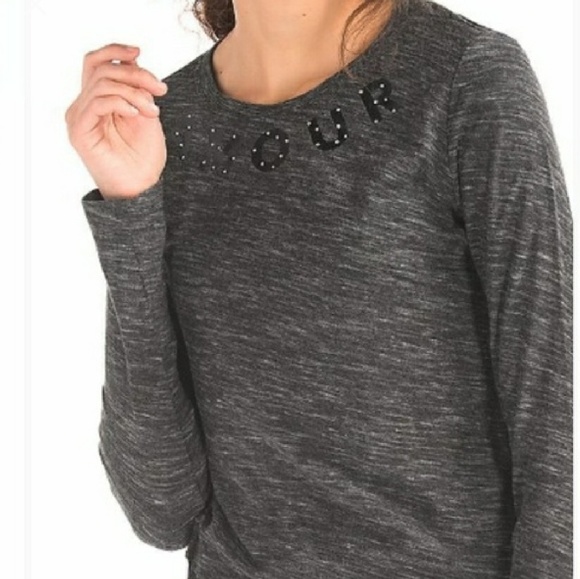 GAP Gray Long Sleeve Top - Picture 3 of 8